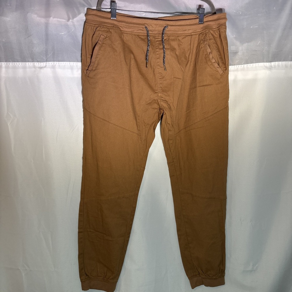Neff Men's Twill Khaki Joggers Sz XXL